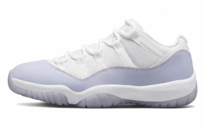 Air Jordan 11 Retro Low White Violet AH7860-101 Sneakers - product image from the listing.