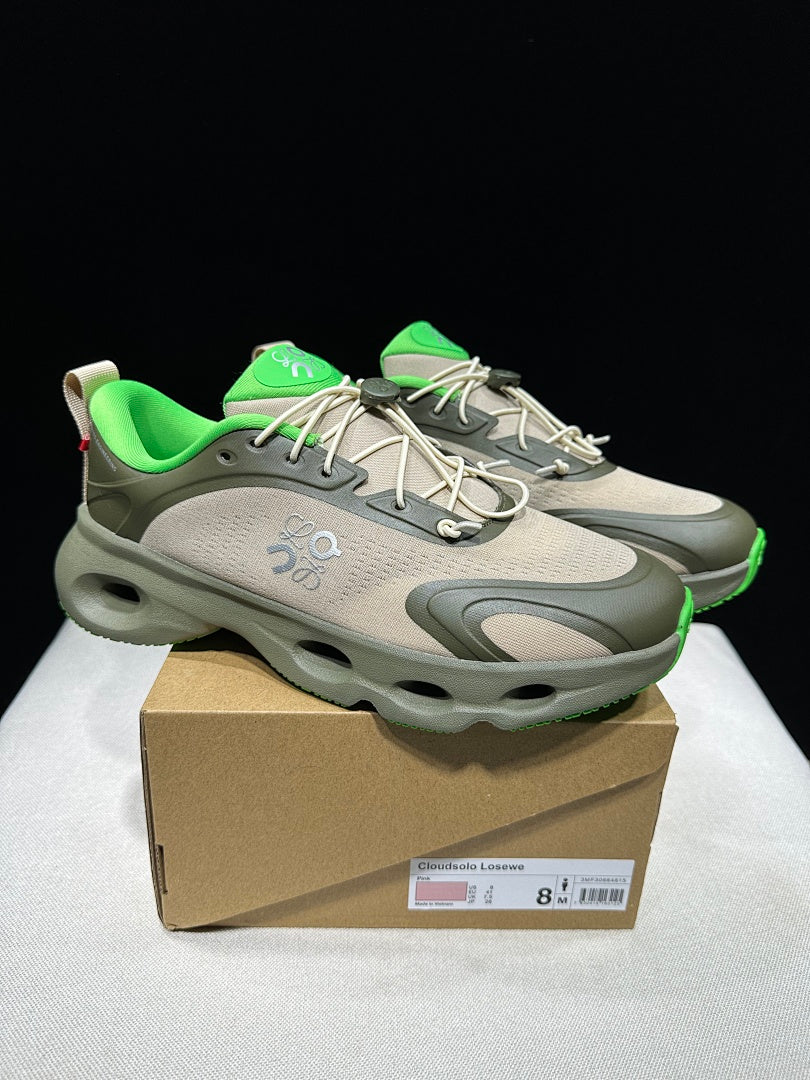 On x LOEWE Cloudventure 3.0 Sneakers in Military in Green - product image from the listing.