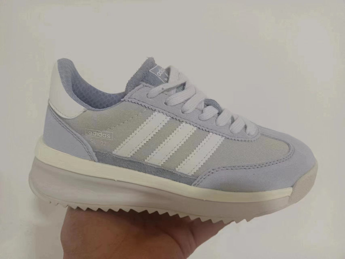 Gray and White Adidas SL 72 Sneakers IH5558 - product image from the listing.