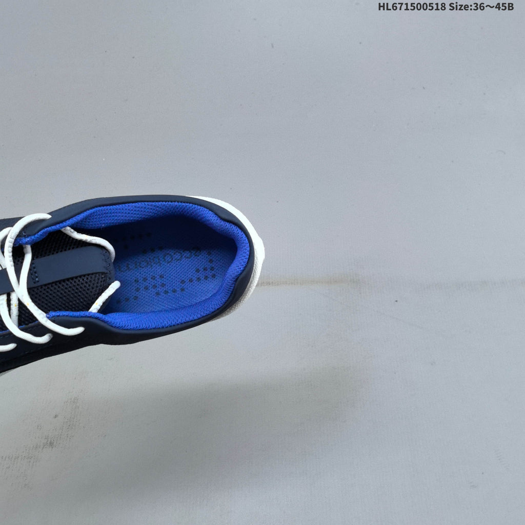 ECCO HL671500518 Navy Mesh Lace-Up Trainers - product image from the listing.