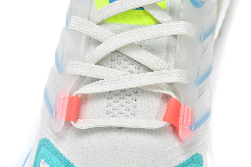 Adidas UltraBoost 22 Running Shoes White Sky Rush in Mint GY8674 - product image from the listing.