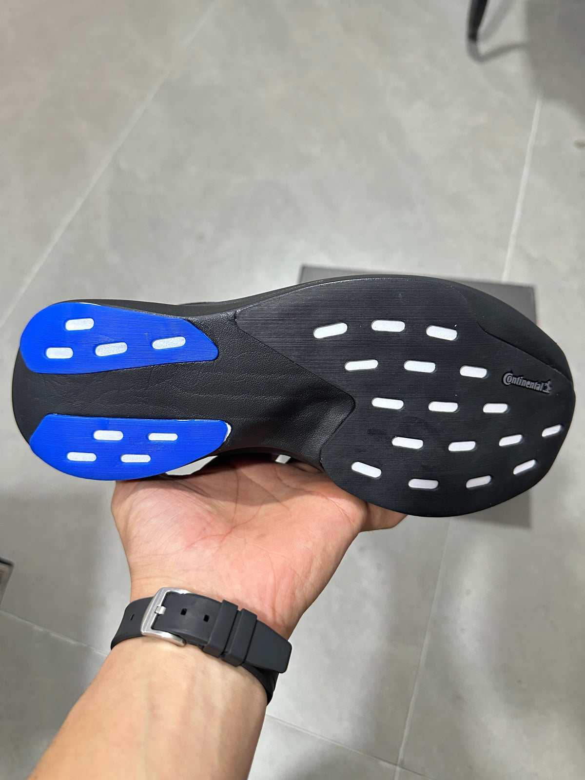 Adidas Lightstrike Pro Running Shoes in Black Blue JS4496 - product image from the listing.