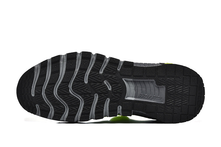 Lime Green and Charcoal Grey Nike Free Sneakers - product image from the listing.