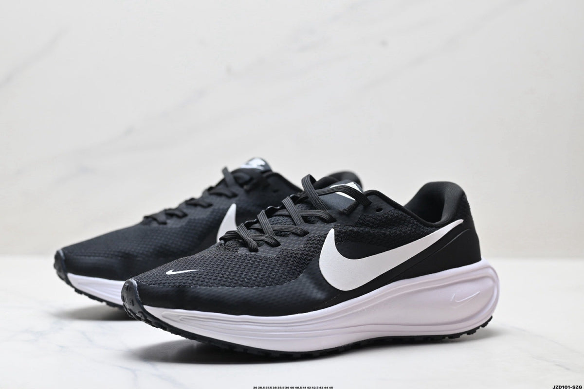 Nike Revolution 8 Running Sneakers in Black and White - product image from the listing.