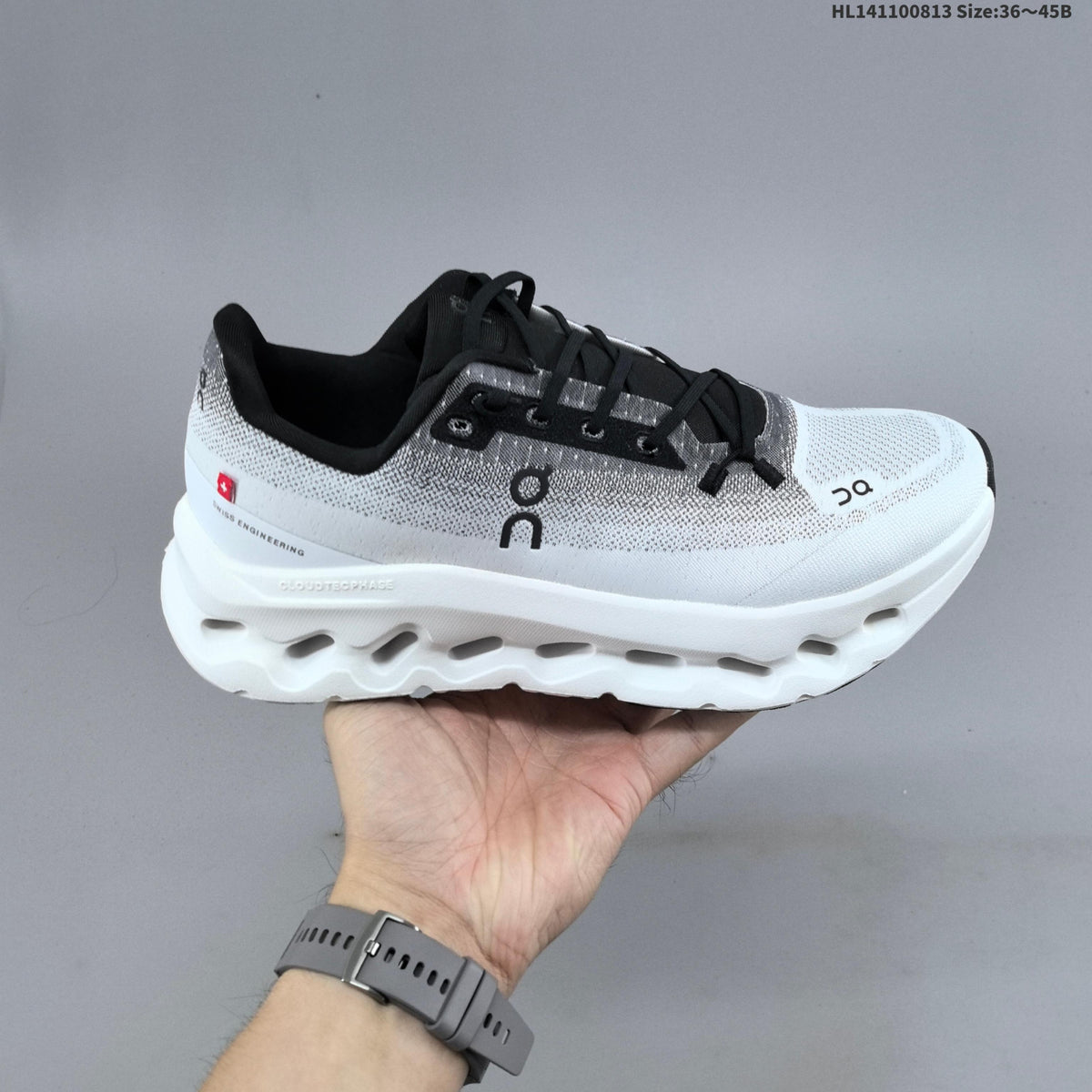 White and Grey On Cloudtilt Sneakers - product image from the listing.