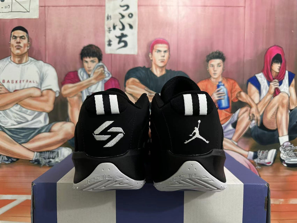 Jordan Luka 1 Basketball Shoes in Black Grey - product image from the listing.