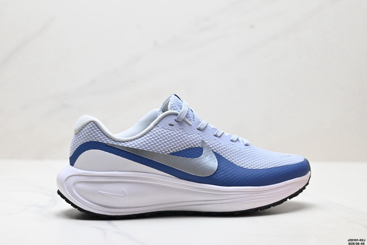 Nike Revolution 8 Running Shoes, in Light Blue and Navy - product image from the listing.