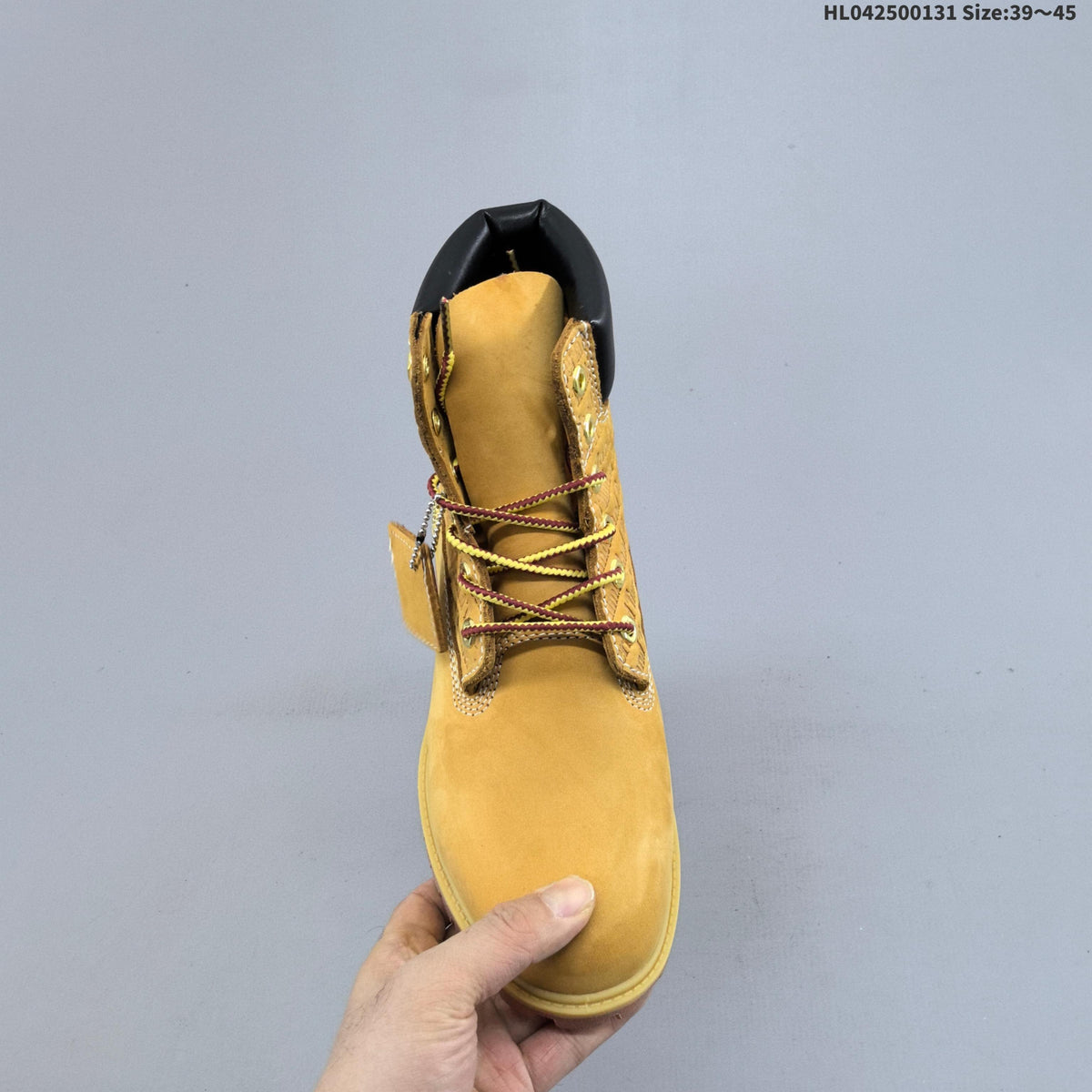 Yellow Lace-Up Ankle Boots by Timberland - product image from the listing.
