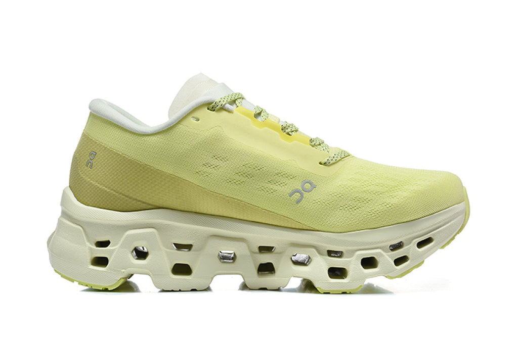 On Cloudmonster 3 Running Shoes, Fluorescent in Green - product image from the listing.