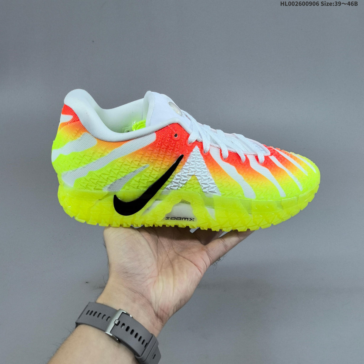 Nike Ja 3 EP Christmas Basketball Shoes in White Volt Orange - product image from the listing.