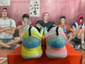 Pink and Yellow Nike Basketball Sneakers - product image from the listing.