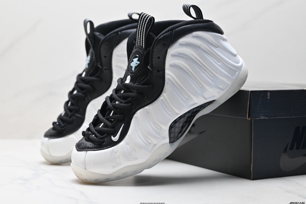 Nike Air Foamposite One Penny Sneakers in White and Black - product image from the listing.