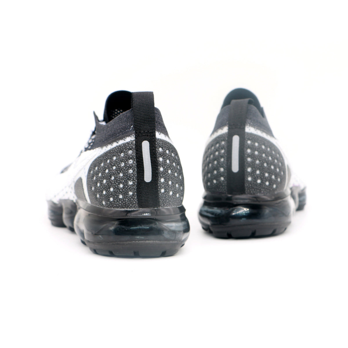 Nike Air VaporMax Flyknit Oreo Sneakers in Black White - product image from the listing.