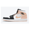Air Jordan 1 Mid Pink White Black 554725-133 - product image from the listing.