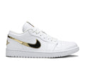 Air Jordan 1 Retro Low 'White Metallic Gold' Footwear - product image from the listing.
