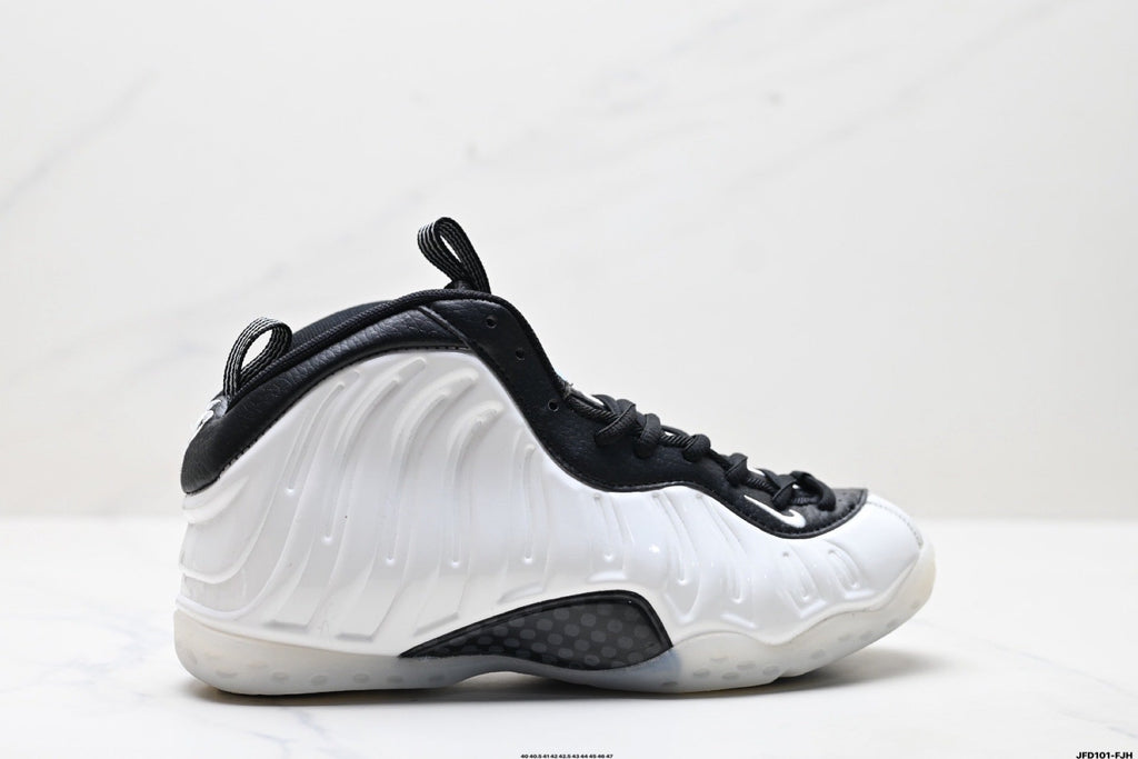 Nike Air Foamposite One Penny Sneakers in White and Black - product image from the listing.