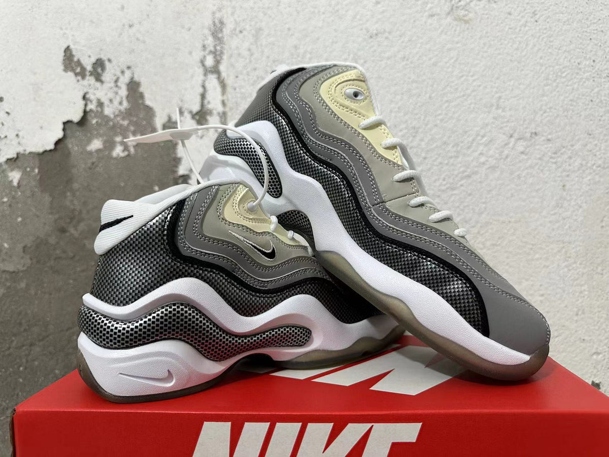 Grey and White Nike Air Max 97 Sneakers - product image from the listing.
