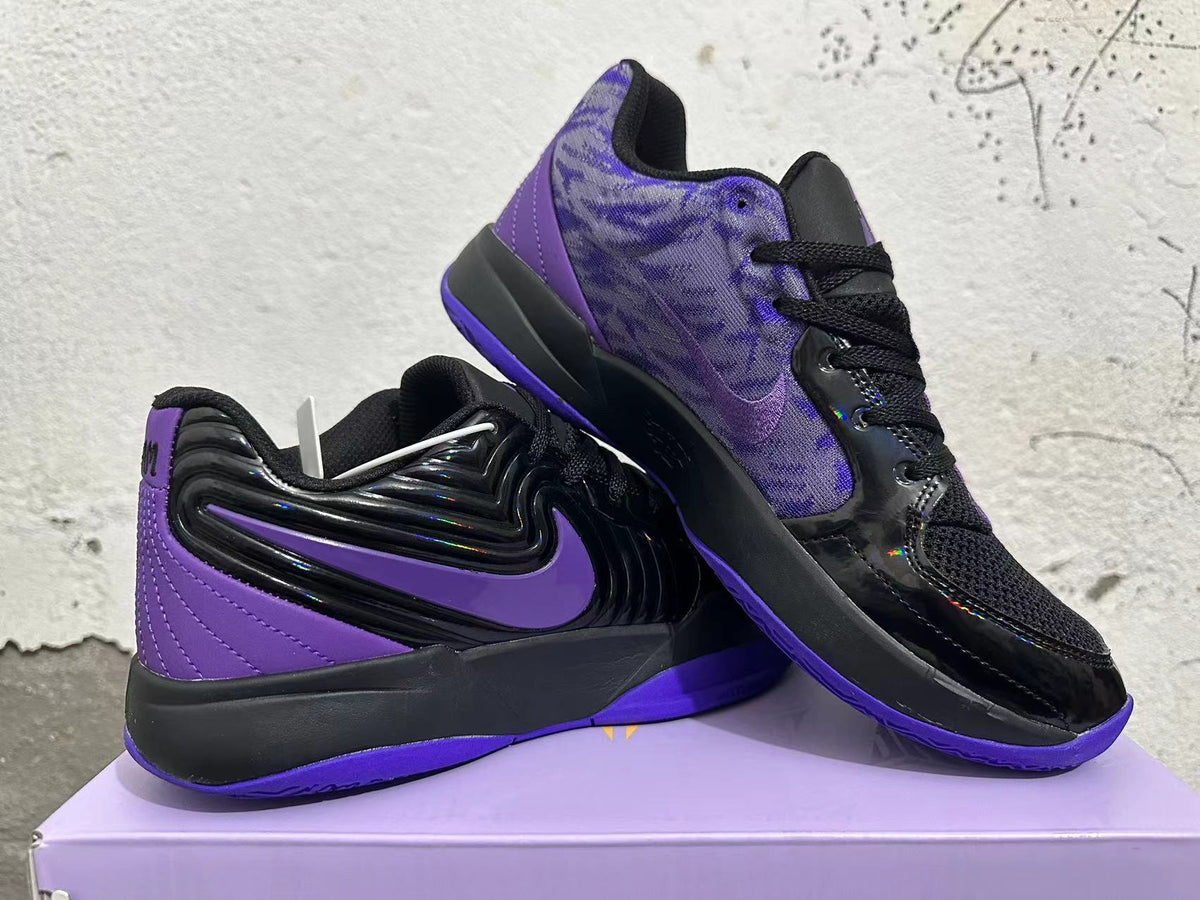 Nike Zoom Freak Basketball Shoes in Black Purple - product image from the listing.