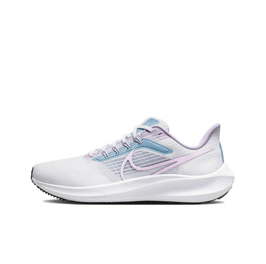 Nike Air Zoom Pegasus 39 White Lavender Shoes for Running DZ4445-100 - product image from the listing.