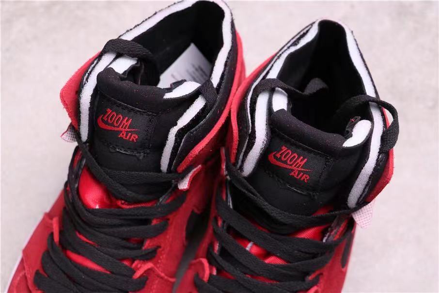 Air Jordan 1 Crater High-Top Sneakers in Red Red Black CT0978-600 - product image from the listing.