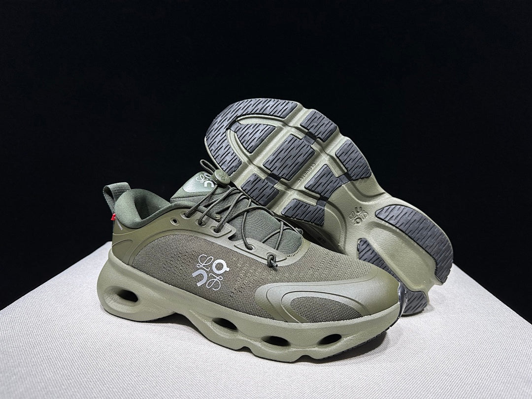 LOEWE x On Cloudventure 3.0 Sneakers in Military in Green - product image from the listing.
