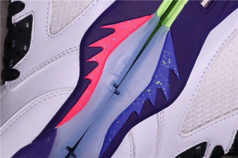 Air Jordan 5 Alternate Bel-Air Sneakers in White Purple DB3335-100 - product image from the listing.