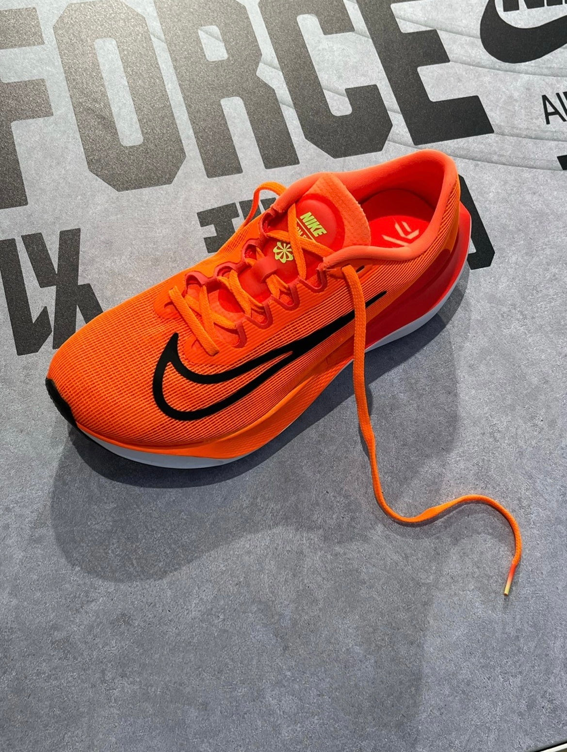 Nike Zoom Fly 5 Running Shoes in Orange Black DM8968-800 - product image from the listing.