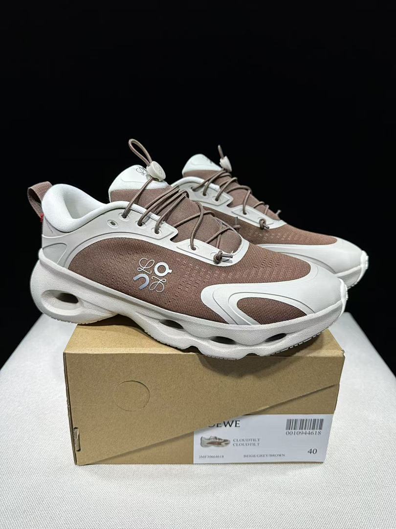 LOEWE x On Cloudventure 3.0 Sneakers in Beige Brown - product image from the listing.