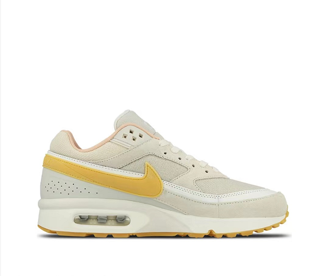 Beige and Yellow Nike Air Max 1 Sneakers - product image from the listing.