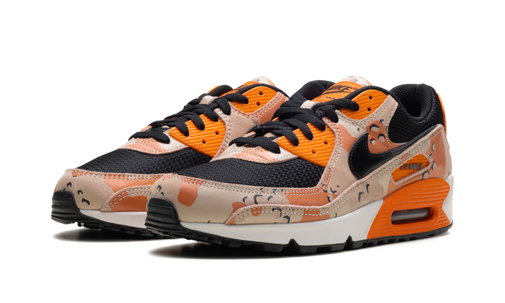 "Bio Beige / Safety Orange / Phantom / Black" Air Max 90 Premium IF1721 201 - product image from the listing.
