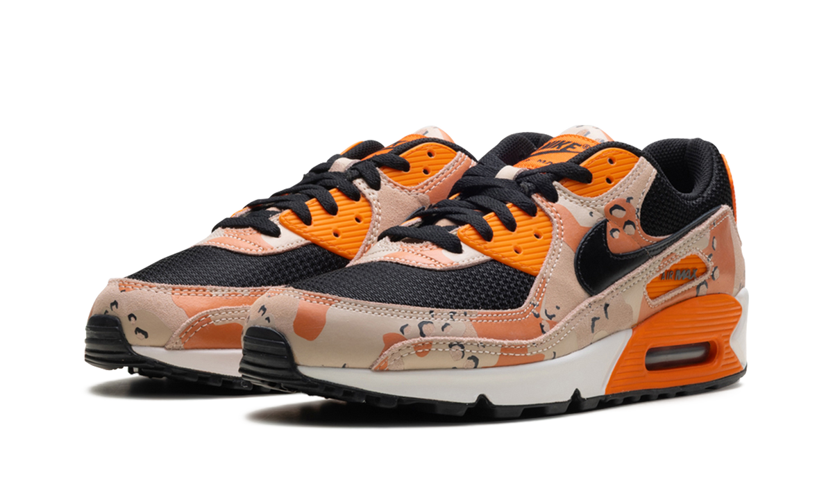 "Bio Beige / Safety Orange / Phantom / Black" Air Max 90 Premium IF1721 201 - product image from the listing.