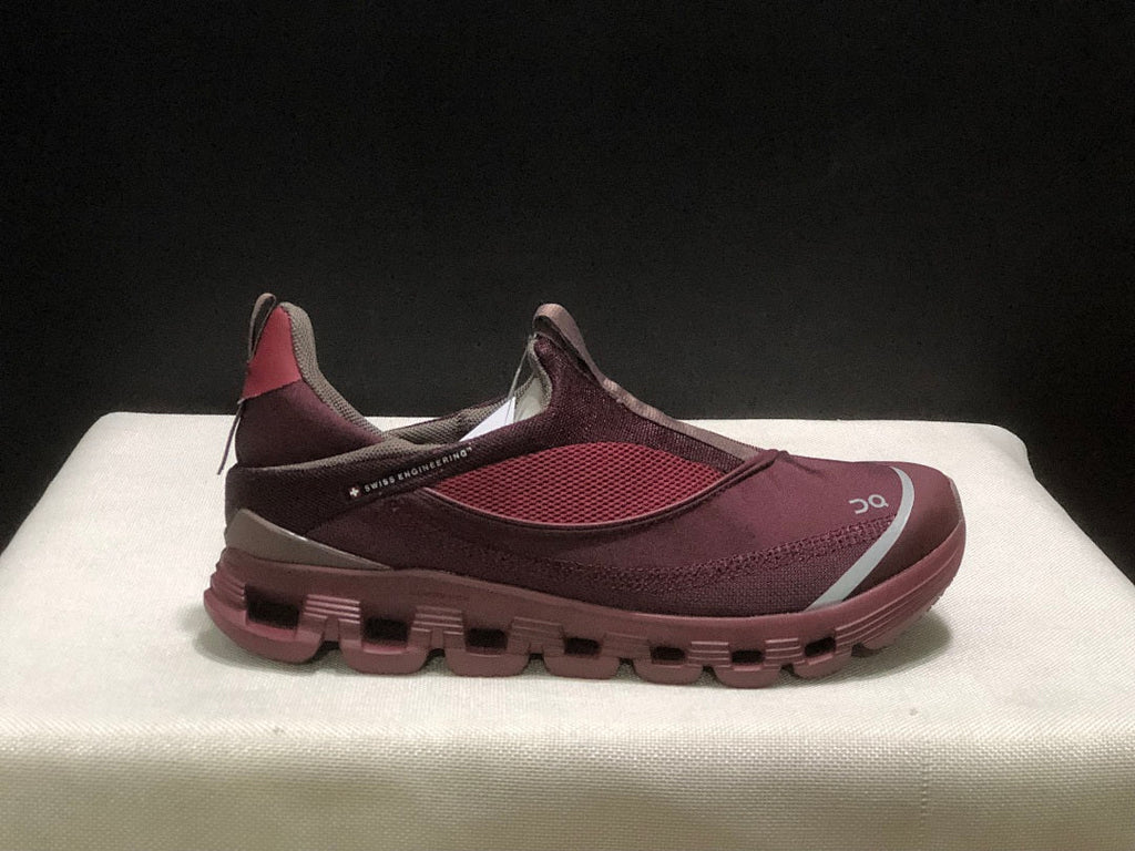 On Cloud X 4 Coast Slip-On Sneakers in Burgundy Red - product image from the listing.