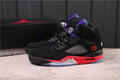 Air Jordan 5 Top 3 Sneakers Black Red Purple - product image from the listing.