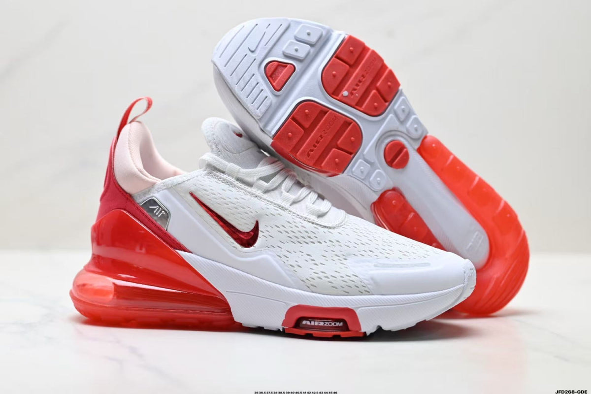 Nike Air Zoom Sneakers in White and Red JF268-GDE - product image from the listing.