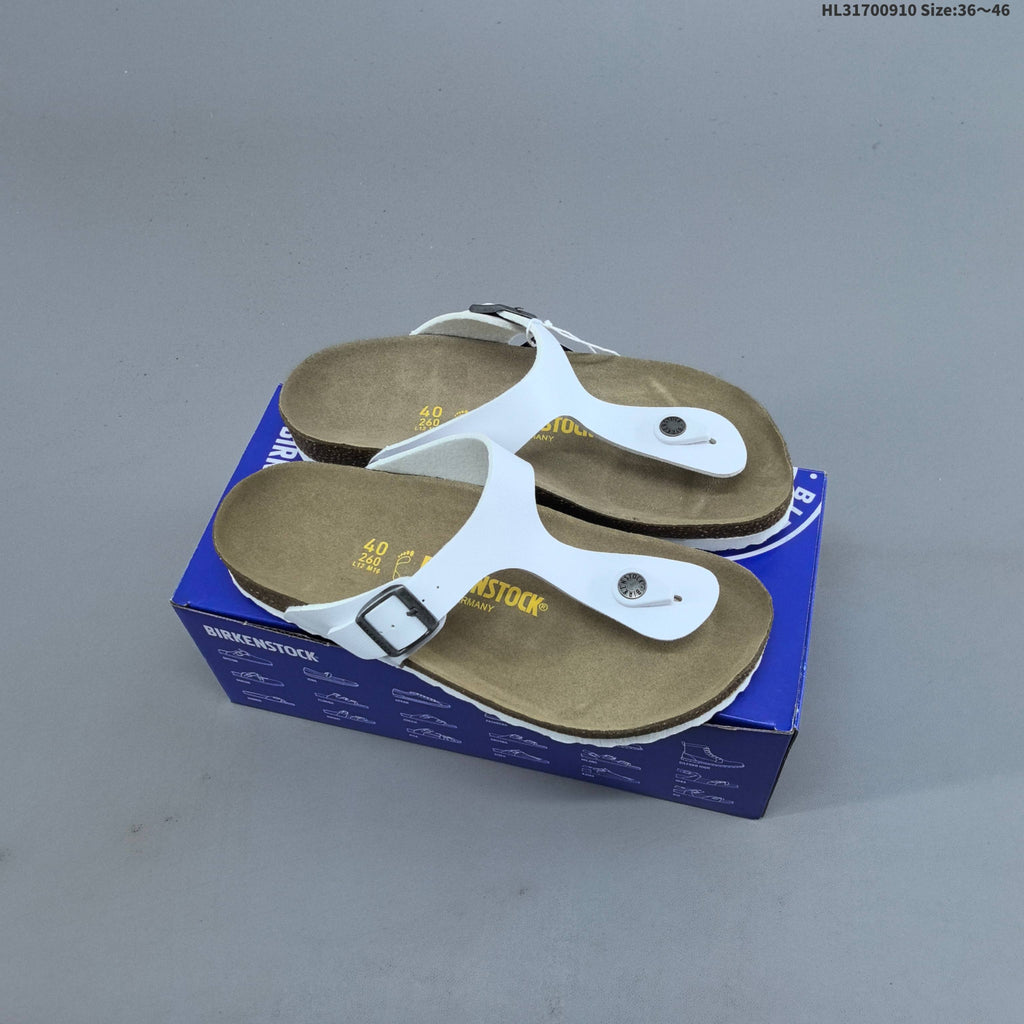 Gizeh-Style Toe-Post Sandals, Neutral Footbed by Birkenstock - product image from the listing.