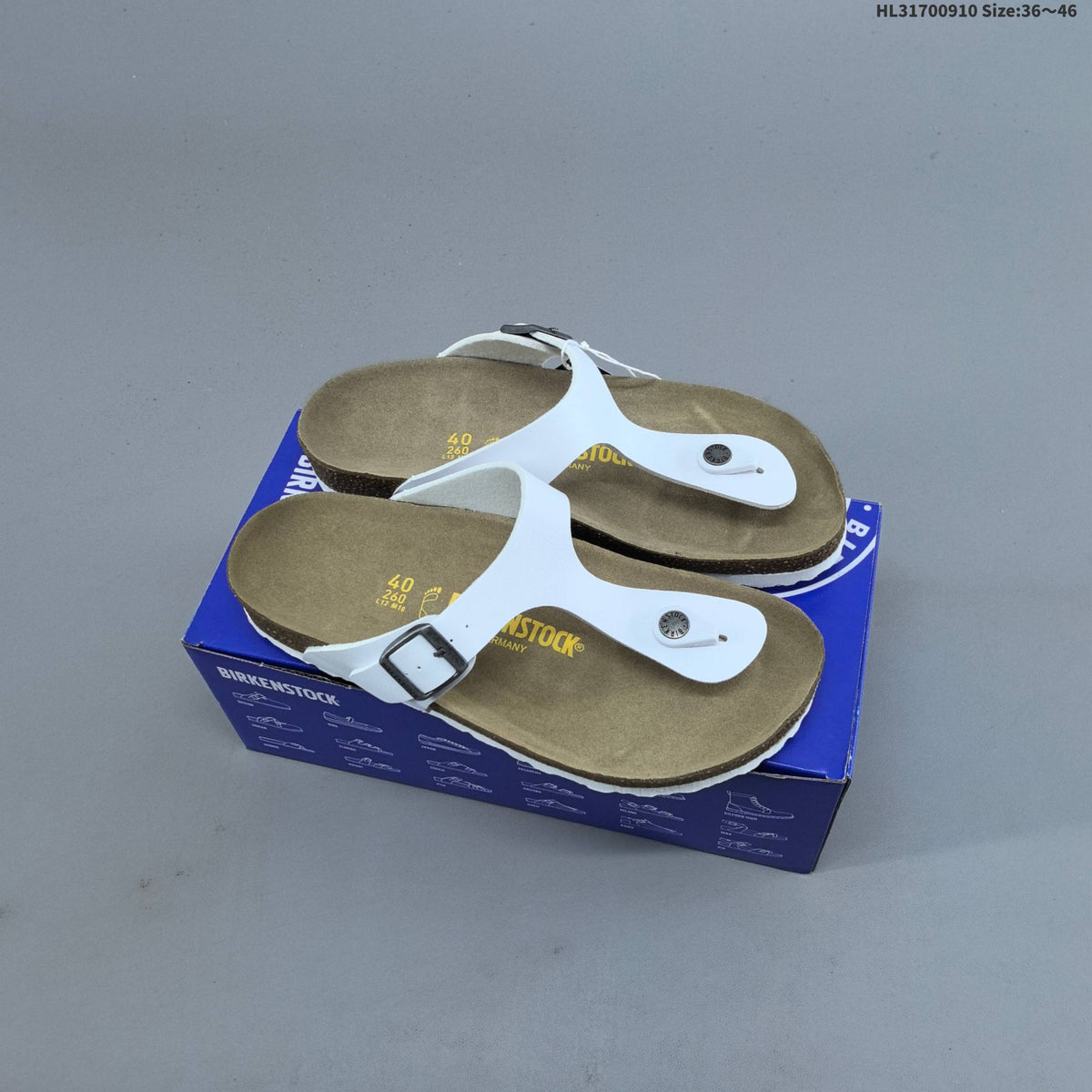 Gizeh-Style Toe-Post Sandals, Neutral Footbed by Birkenstock - product image from the listing.