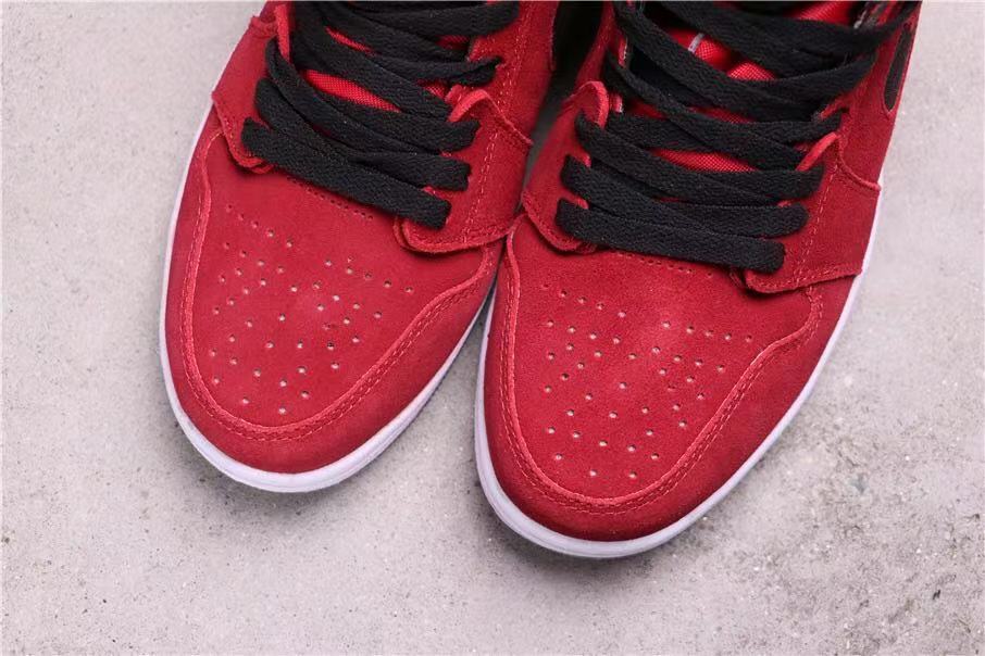 Air Jordan 1 Crater High-Top Sneakers in Red Red Black CT0978-600 - product image from the listing.