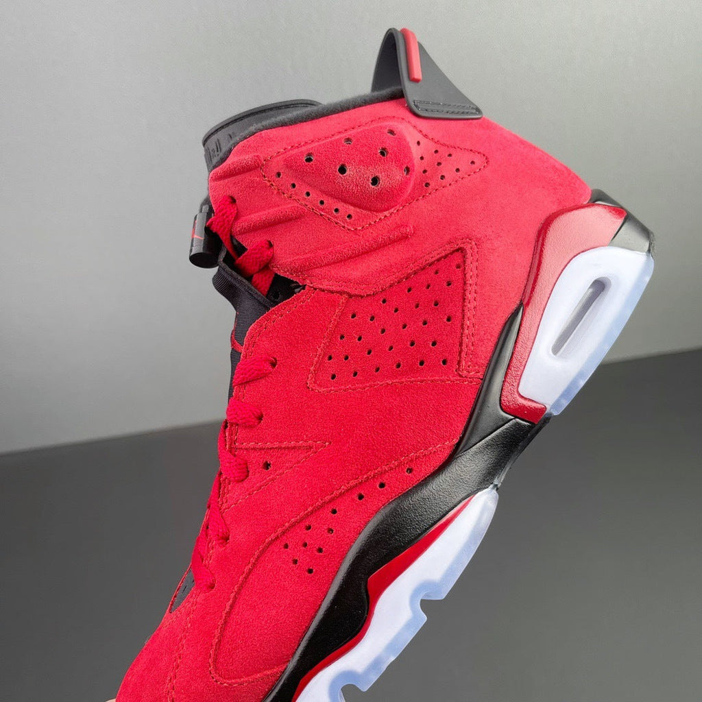 Air Jordan 6 Retro Toro Sneakers in Red and Black CT8529-600 - product image from the listing.