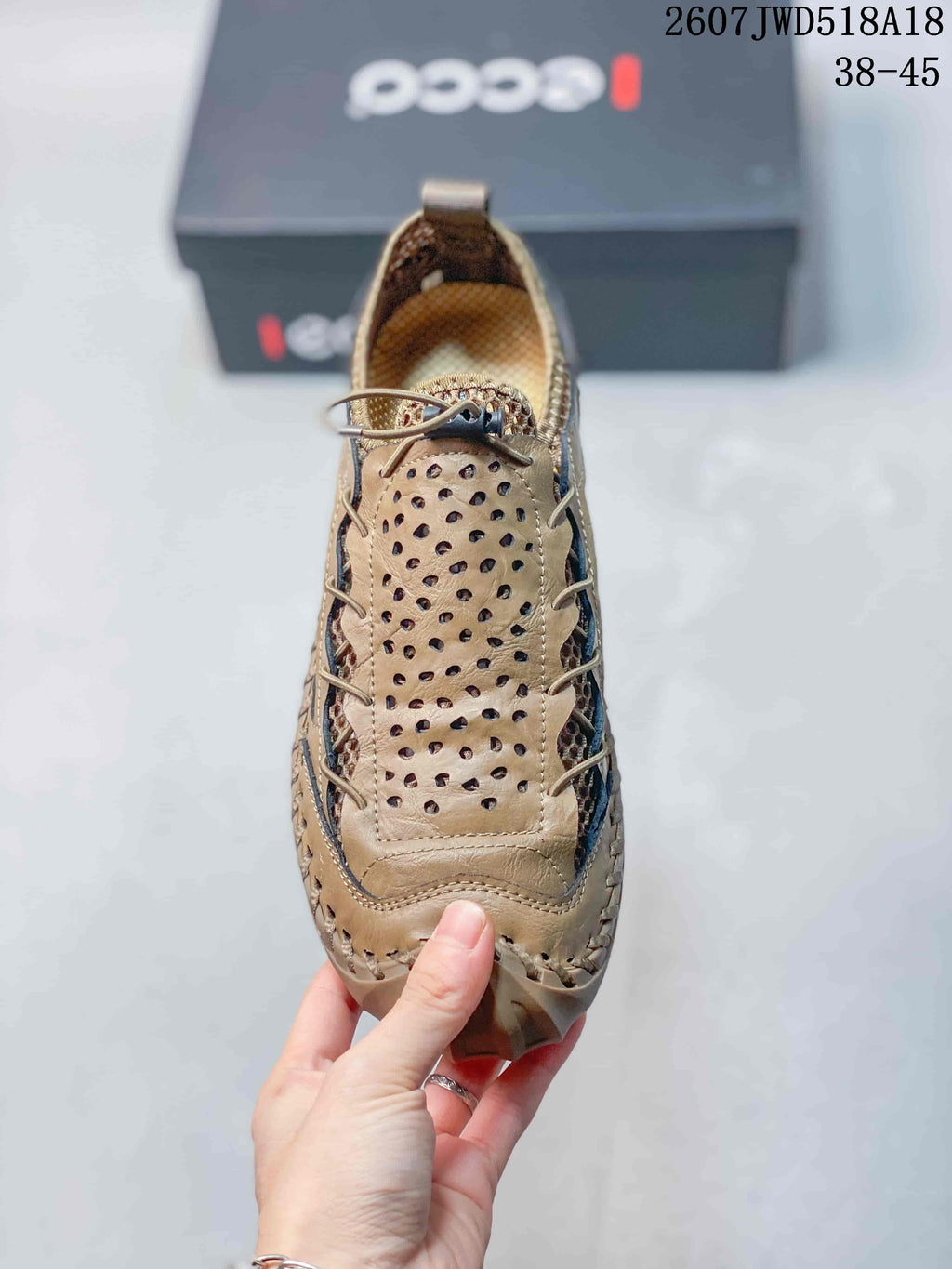 ECCO 2607JWD518A18 Tan Outdoor Trail Trainers - product image from the listing.