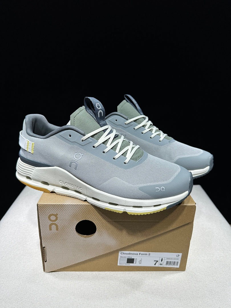 On Cloudnova Form 2 Sneakers, in Glacier Olive - product image from the listing.