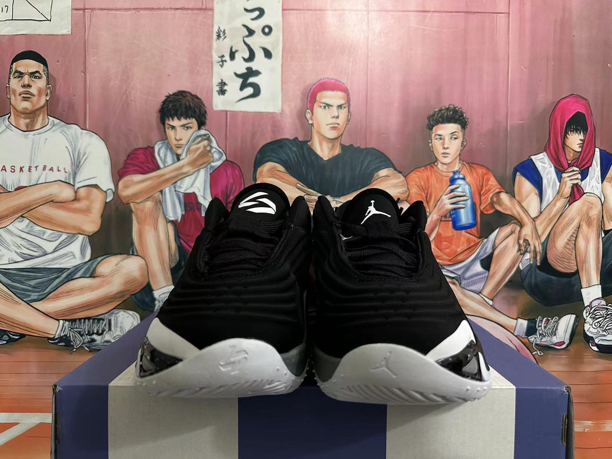 Jordan Luka 1 Basketball Shoes in Black Grey - product image from the listing.