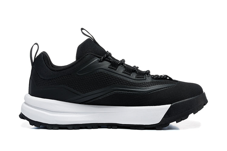 The North Face Black Trail Trainers with White Midsole - product image from the listing.