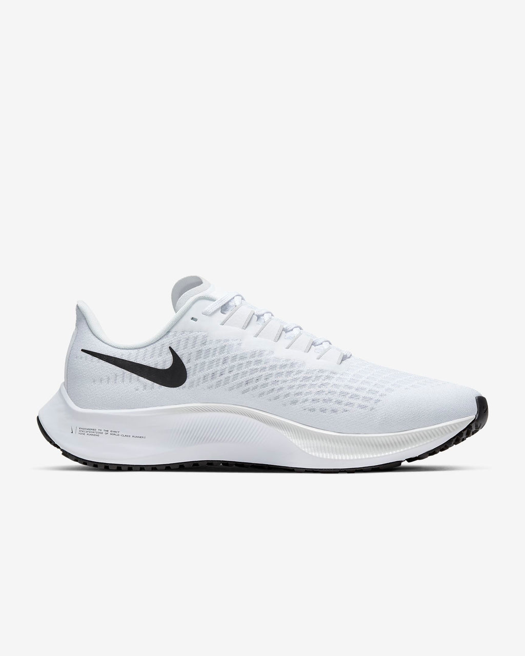 Nike Air Zoom Pegasus 37 Running Shoes in White BQ9646-100 - product image from the listing.