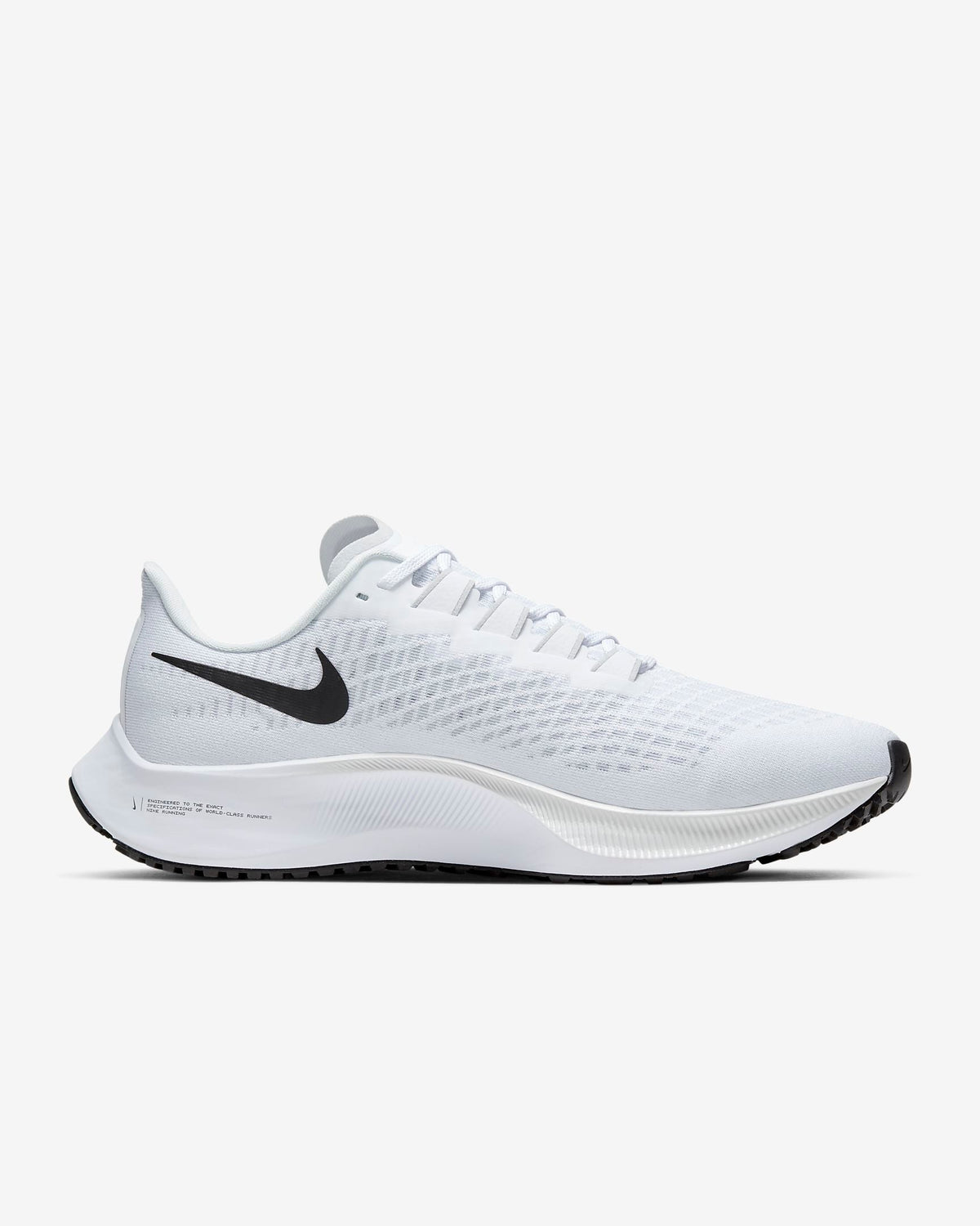Nike Air Zoom Pegasus 37 Running Shoes in White BQ9646-100 - product image from the listing.