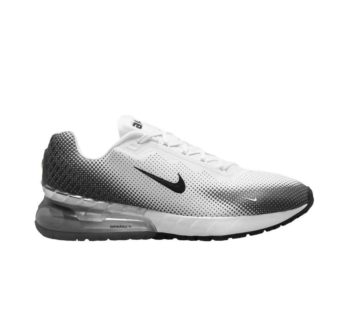 Nike Air Max Running Shoes, in White and Black - product image from the listing.