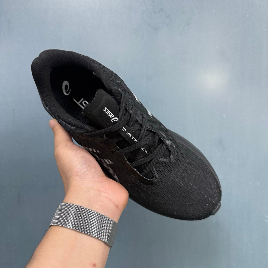 Nike N1 Running Sneakers in Black Knit - product image from the listing.