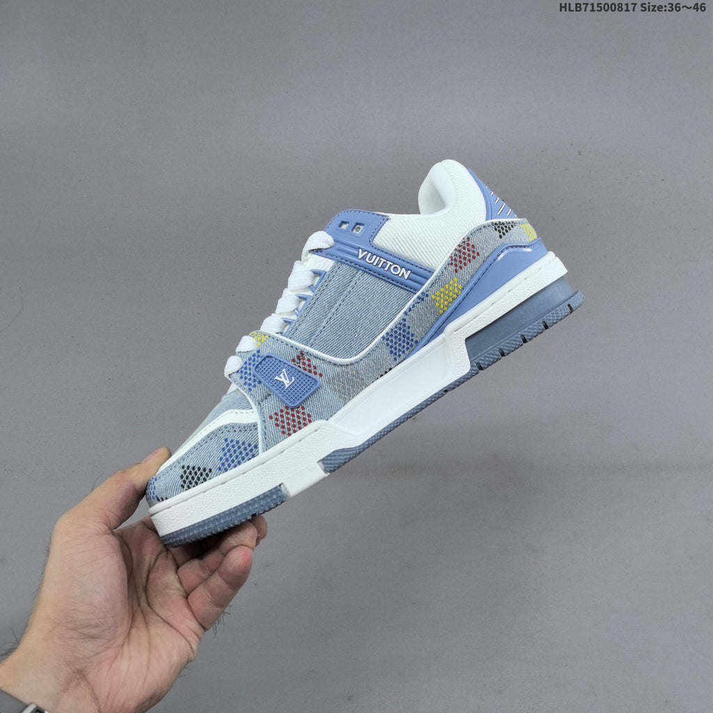 Louis Vuitton Archlight Trainers in Blue Denim Print - product image from the listing.