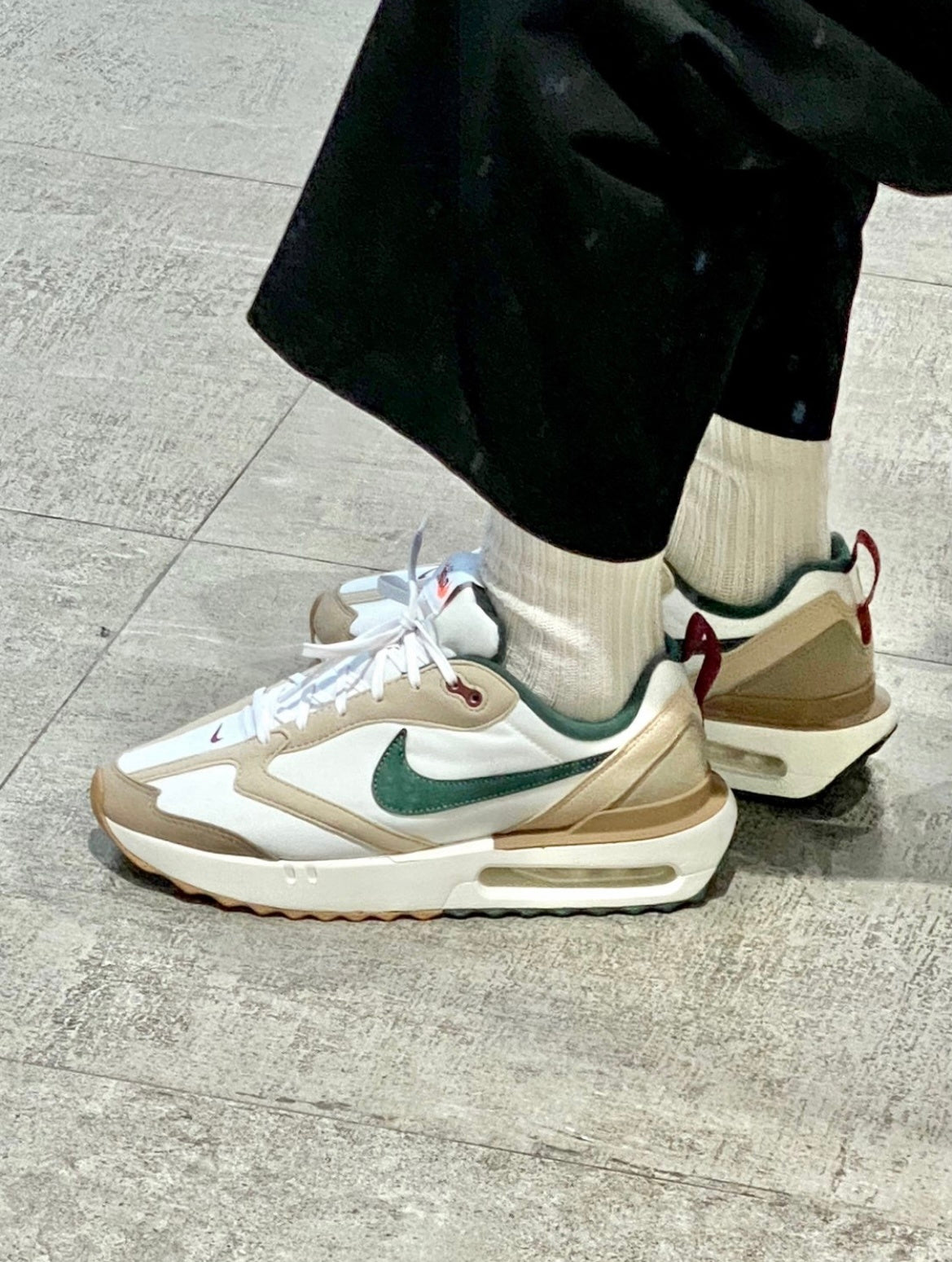 Nike Air Max Dawn Sneakers, in White and Tan FB7158-131 - product image from the listing.