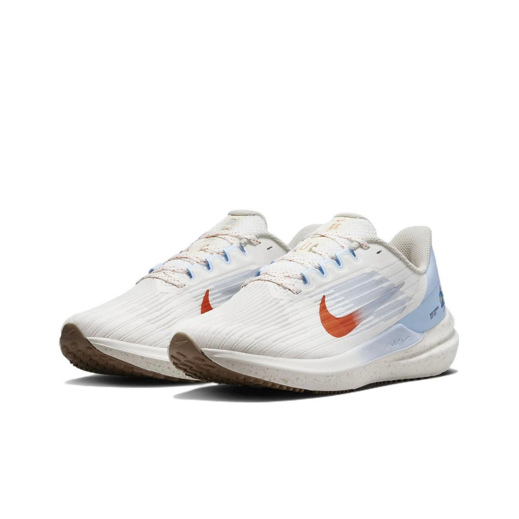 White and Light Blue Nike Air Winflo 9 Running Shoes DX6048-181 - product image from the listing.