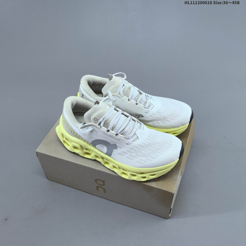 On Cloudmonster 3 Running Shoes in White Grey - product image from the listing.
